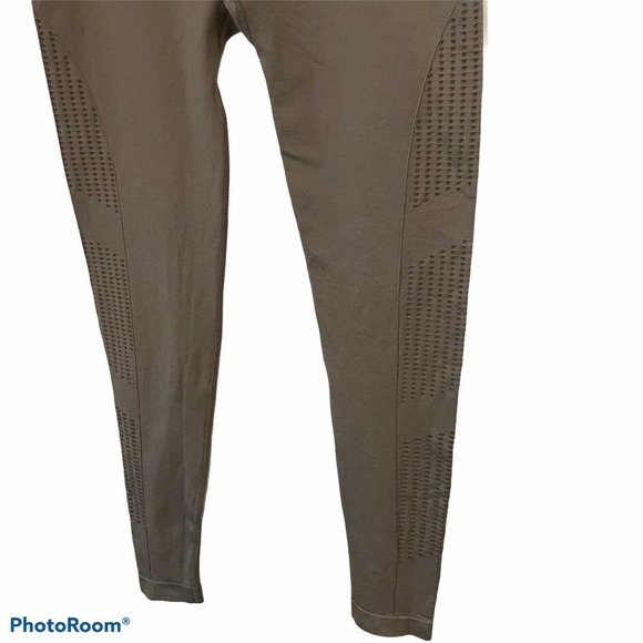 Squat Wolf Large Seamless Leggings Brown Yoga Fitness Athletic - Picture 3 of 6